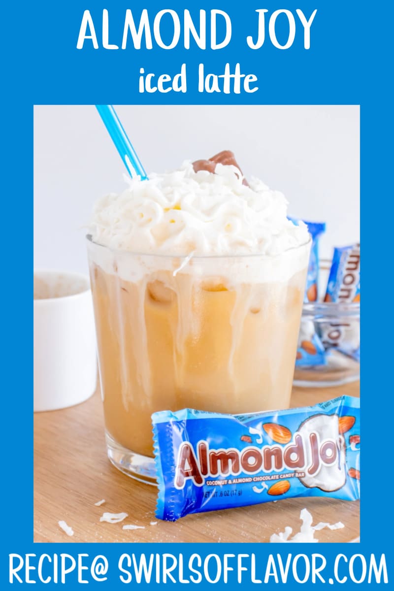 Almond Joy Iced Latte Swirls of Flavor