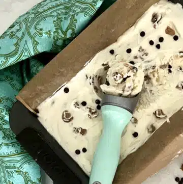 ice cream with scooper