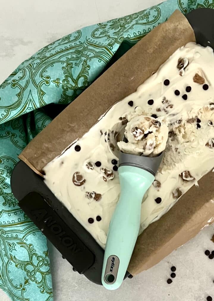 Homemade Cookie Dough Ice Cream Swirls of Flavor