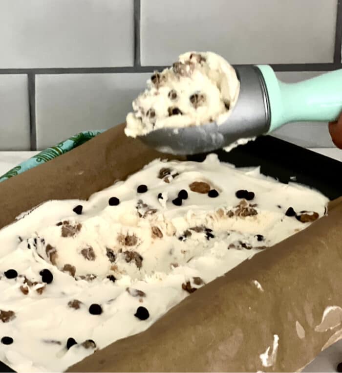 Homemade Cookie Dough Ice Cream Swirls of Flavor