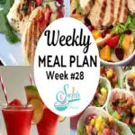 recipe collage for meal plan 28 with text overlay