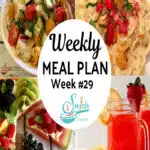 meal plan 29 recipes collage with text overlay