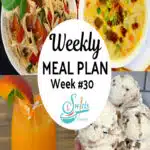meal plan 30 recipes with text overlay