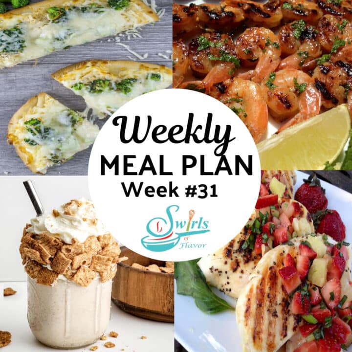 Weekly Meal Plan 31 - Swirls of Flavor