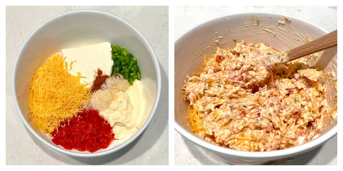 steps to make pimiento cheese spread
