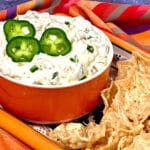 jalapeno dip with chips
