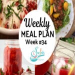 meal plan 34 recipes with text overlay