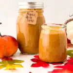 two jars of pumpkin spice syrup