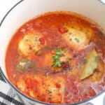 chicken thigh in a pot