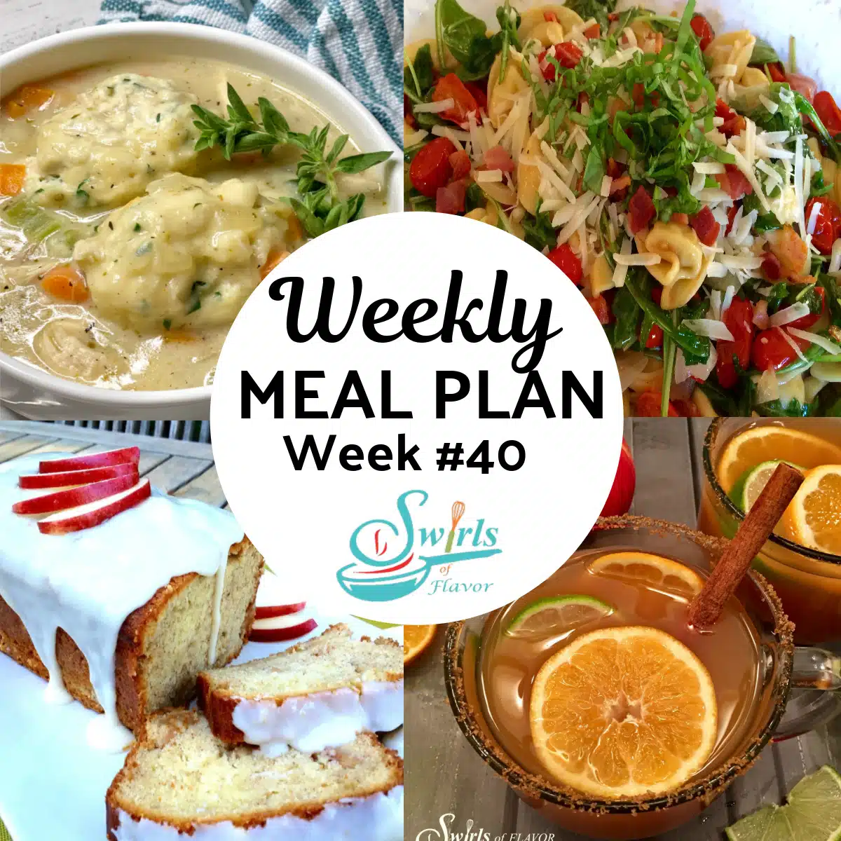 recipe collage of meal plan 40
