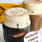 pumpkin cream cold brew with text overlay