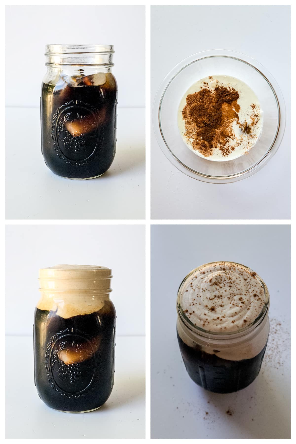 steps for making pumpkin cold brew