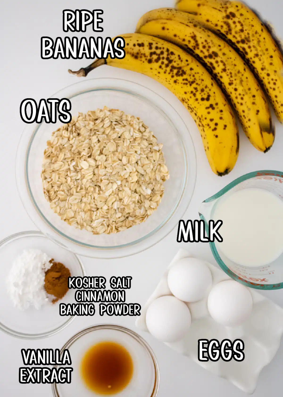 banana oatmeal blender pancakes ingredients