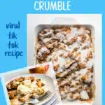 cinnamon roll apple pie filling TikTok viral recipe with text overlay
