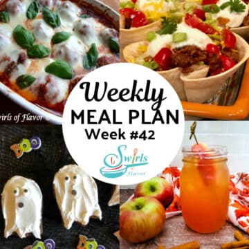 Meal Plan 42 recipe collage with text overlay