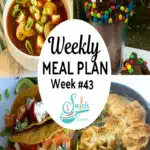 meal plan 43 recipe phoros with text overaly