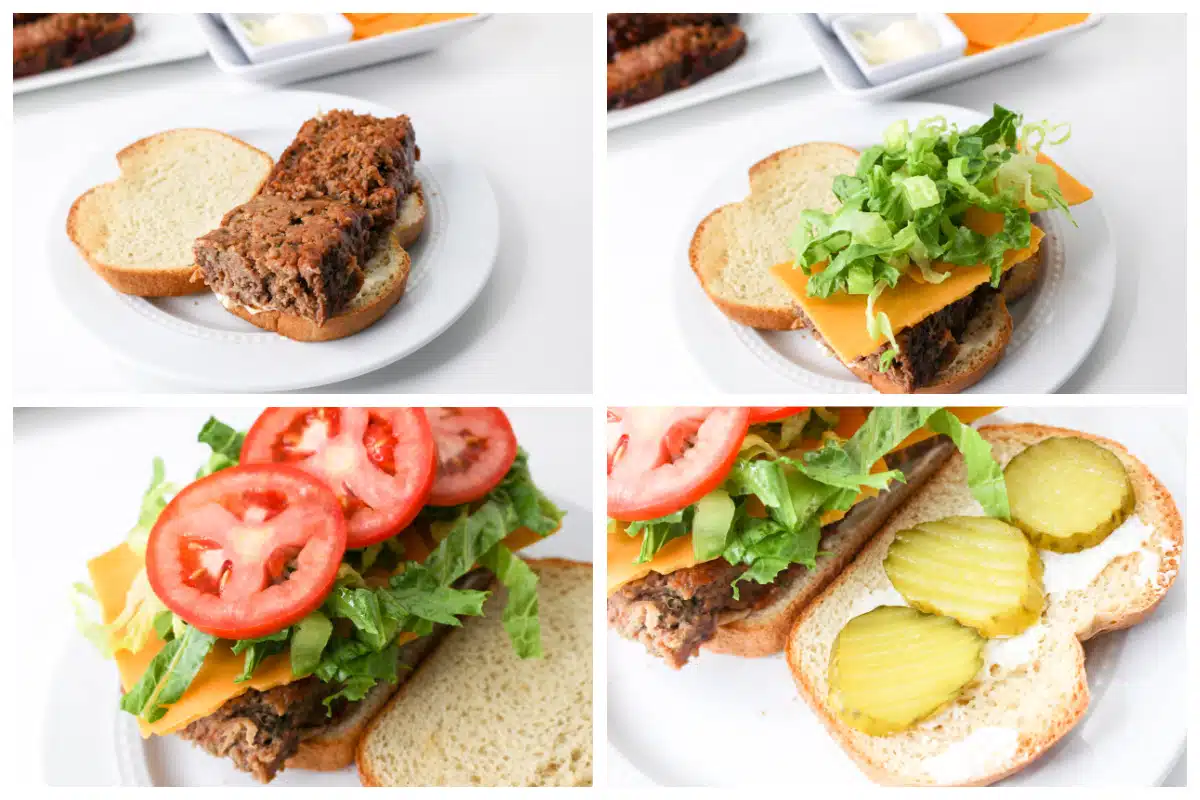 steps to make a meatloaf sandwich
