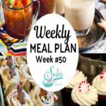 recipe collage of meal plan 50 with text overlay