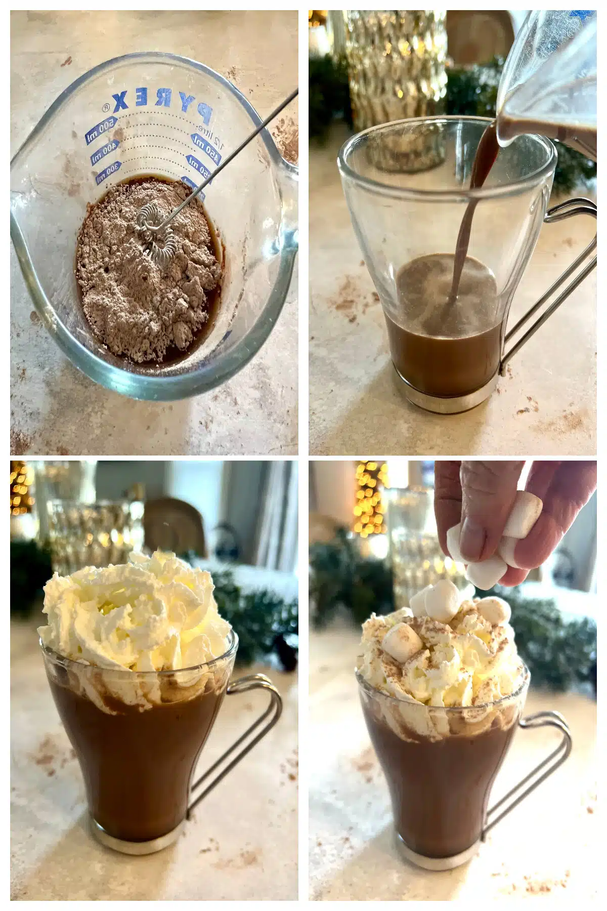 steps for making chocolate coffee