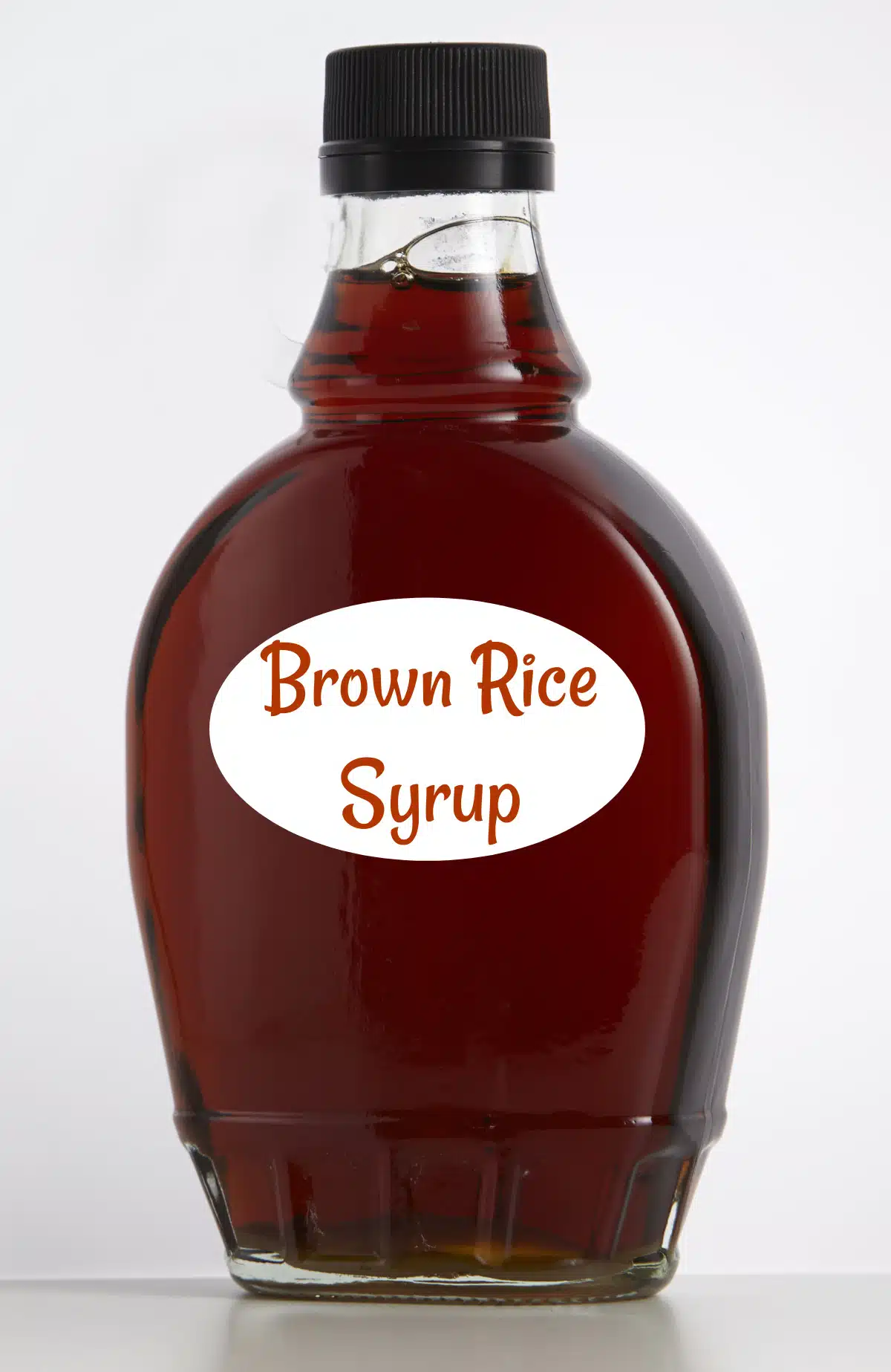 bottle of brown rice syrup