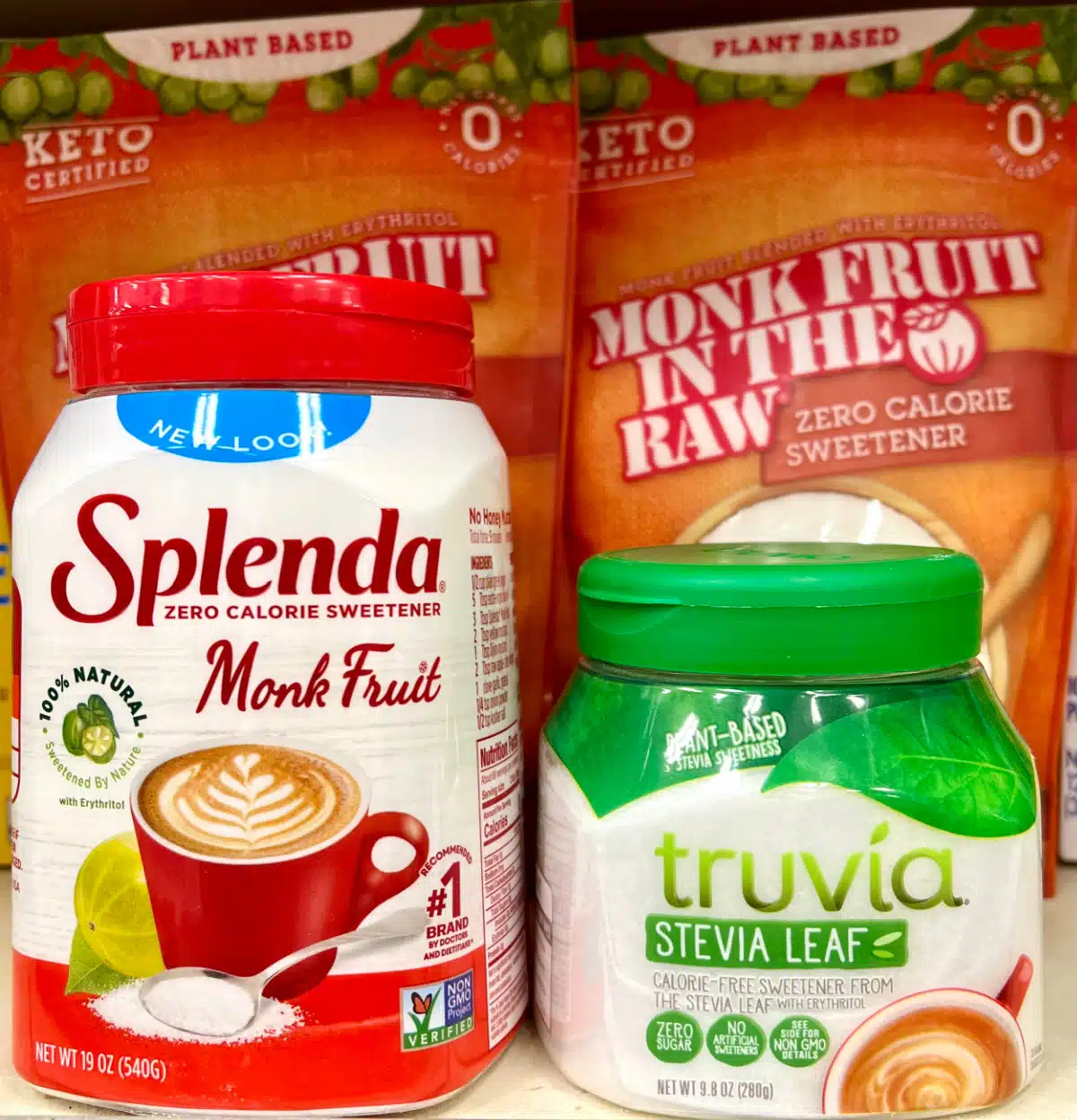 monk fruit and stevia