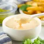 copycat animal sauce in a bowl with spoon