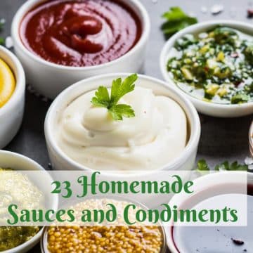 assorted sauces in bowls