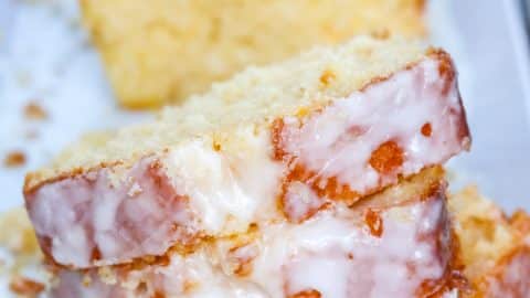 Lemon Drizzle Loaf Cake - Swirls of Flavor