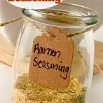 jar of ramen spice mix with text overlay