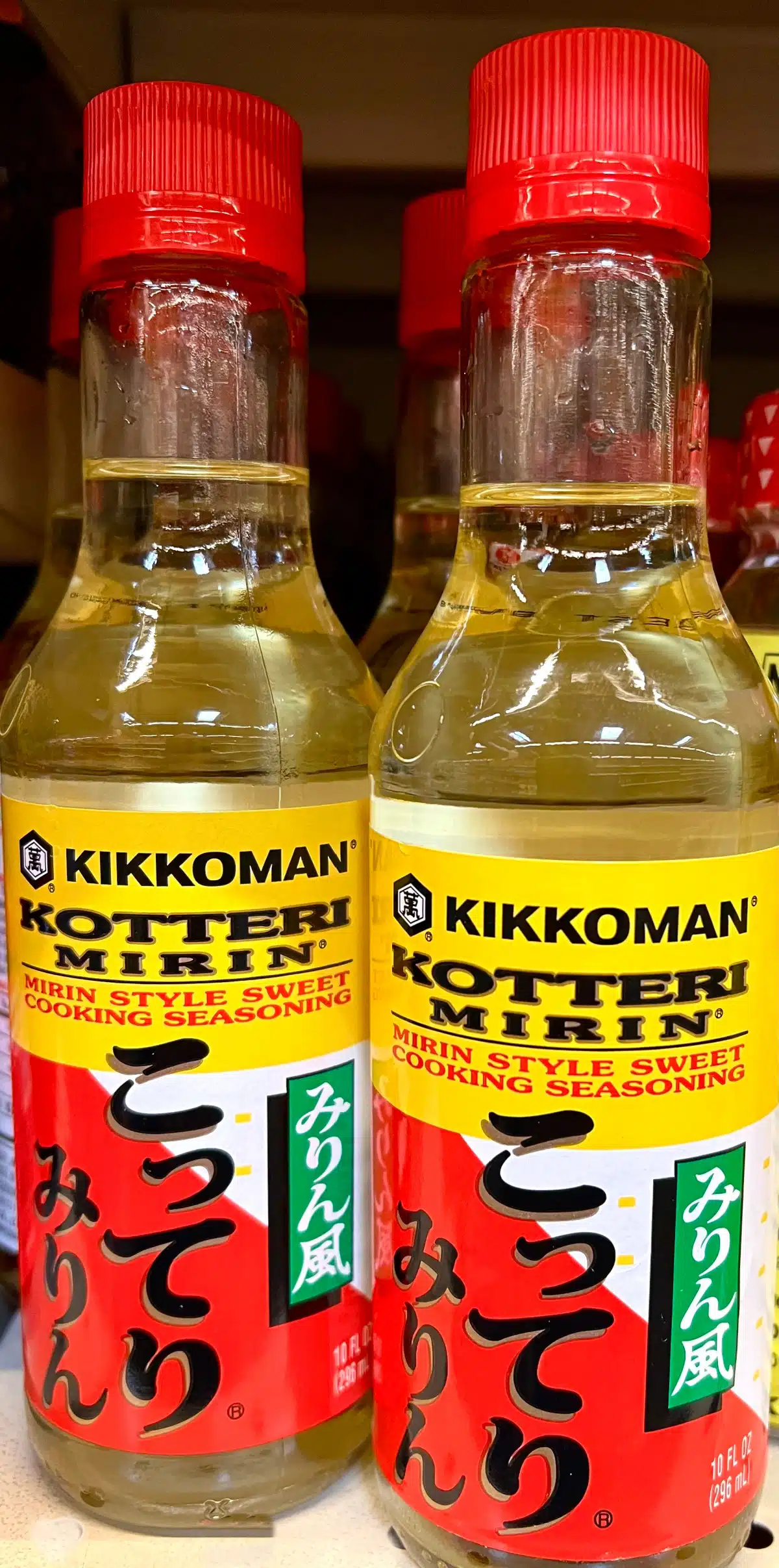 two bottoles of mirin vinegar
