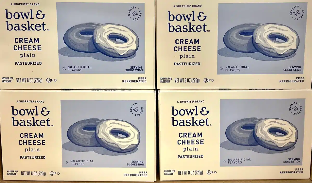 four packages of cream cheese
