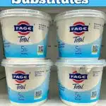 Greek yogurt with text overlay