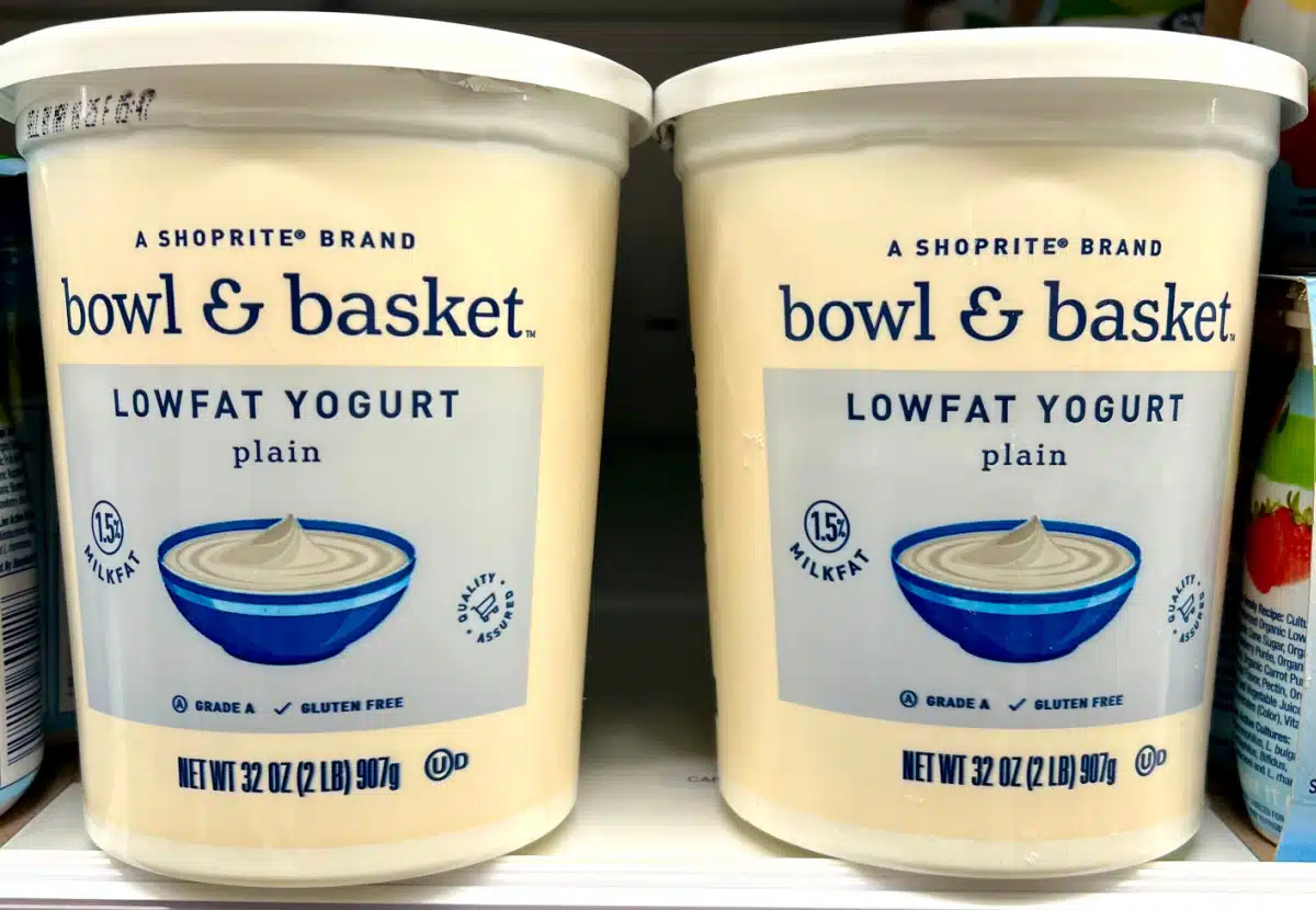 two containers of yogurt