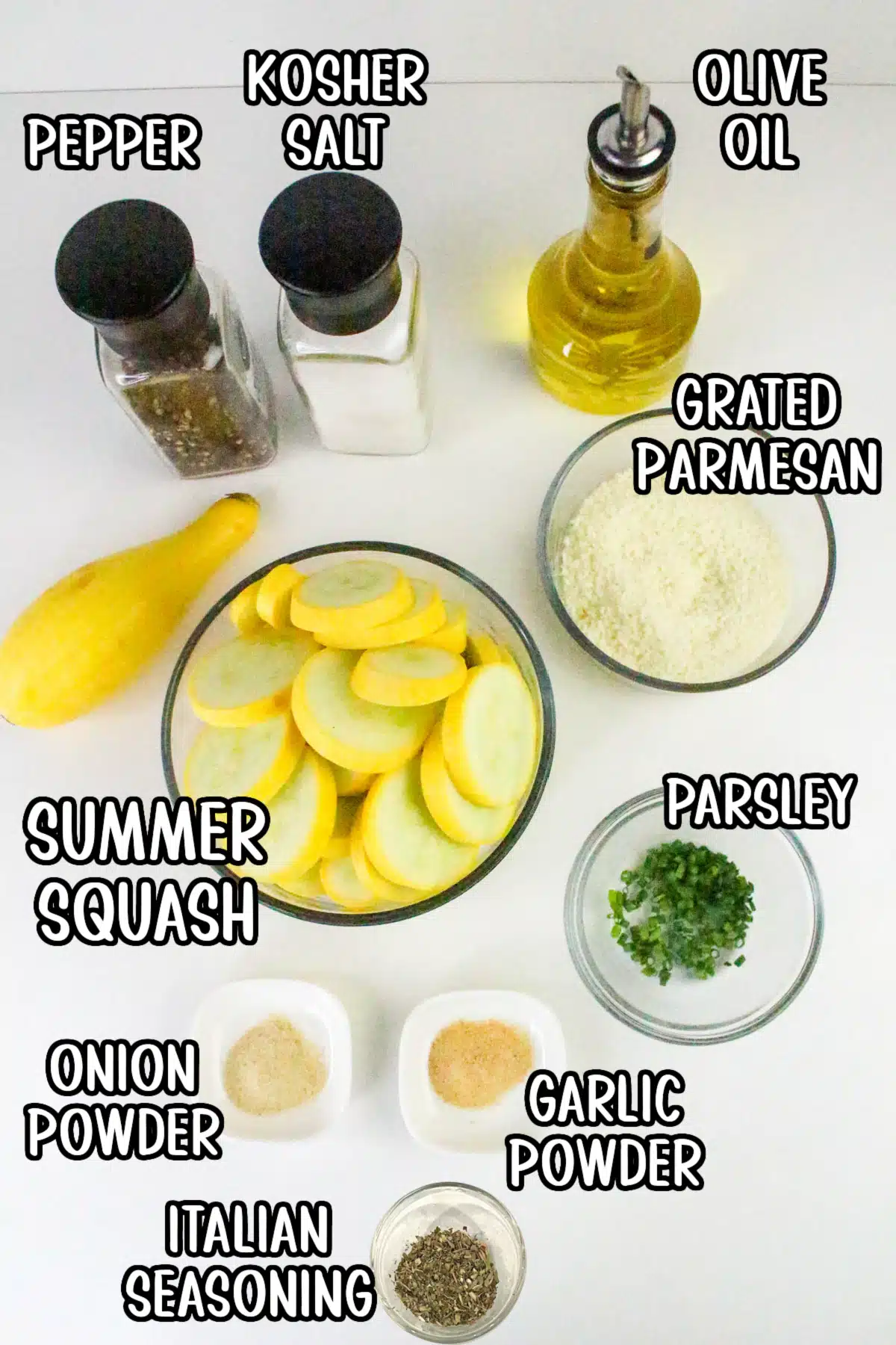 air fried yellow squash ingredient with tet