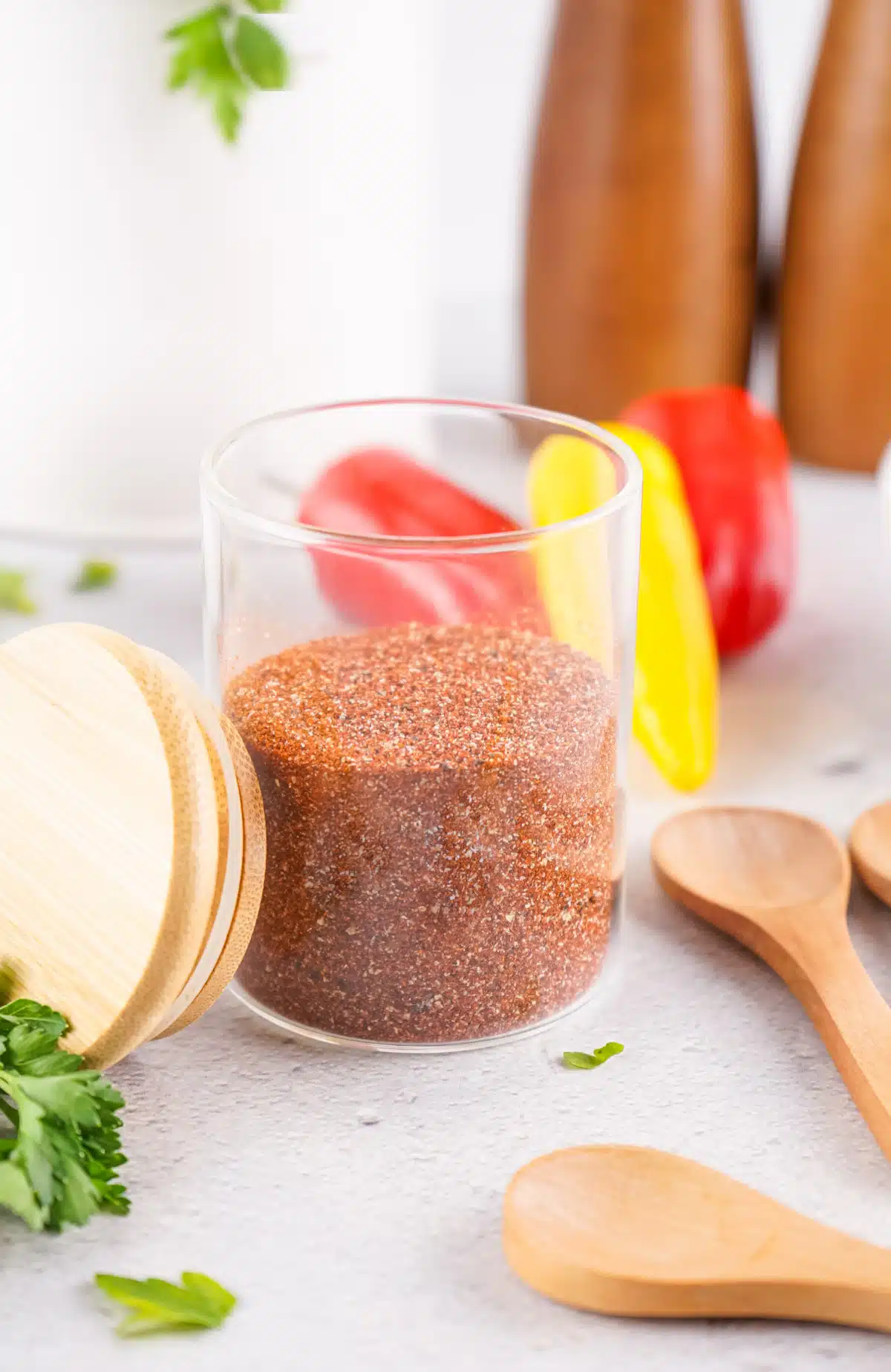 spice blend in a jar with a lid
