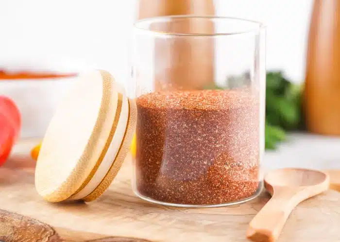 bbq rub seasoning in a jar