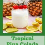virgin pina colada with text overaly