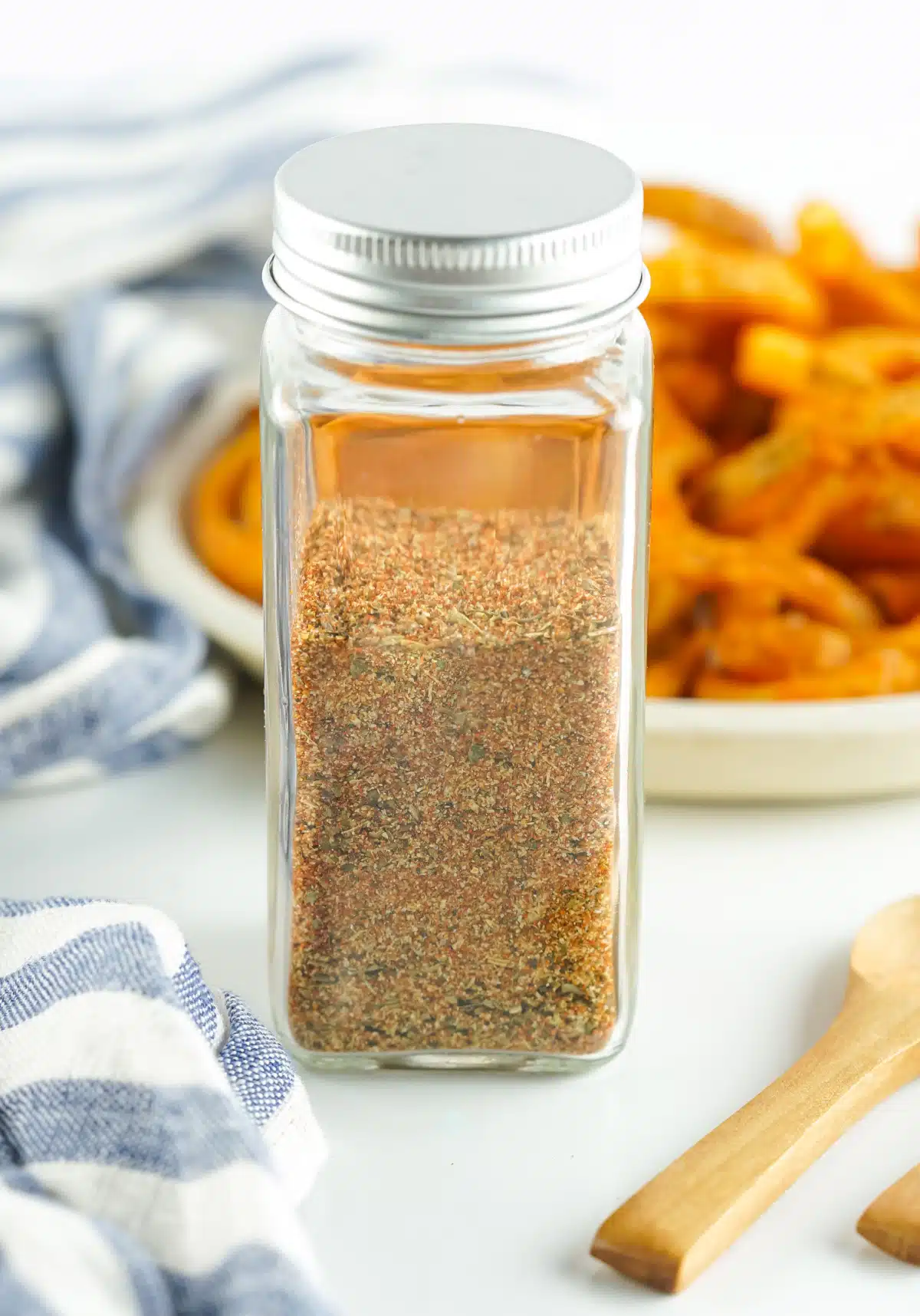 fry seasoning in a spice jar with a top on