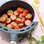 kielbasa slices in the air fryer