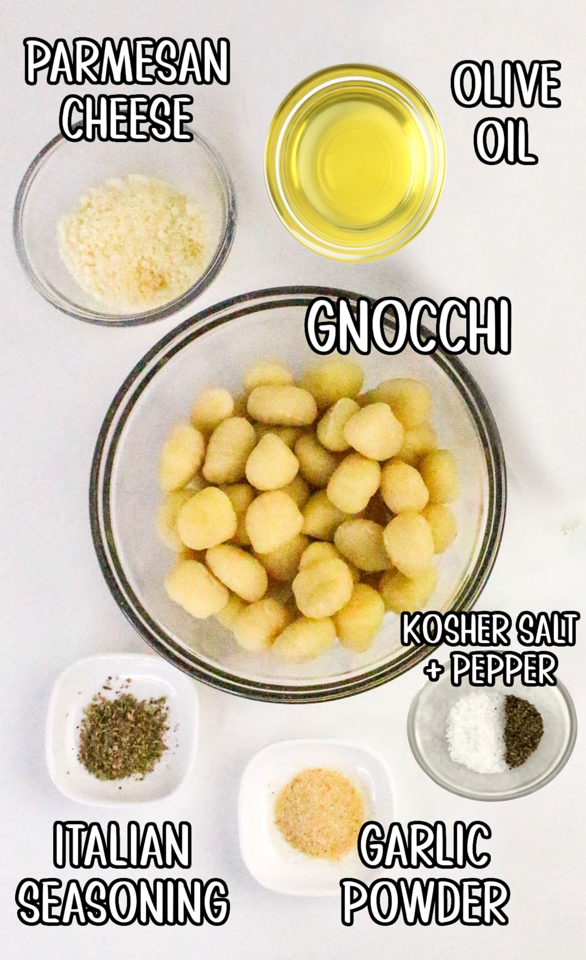 air fried gnocchi with text overlay