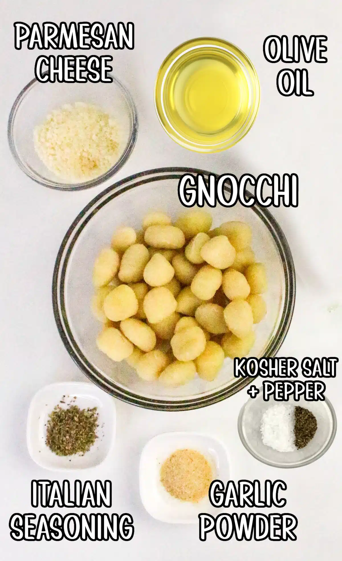 air fried gnocchi with text overlay