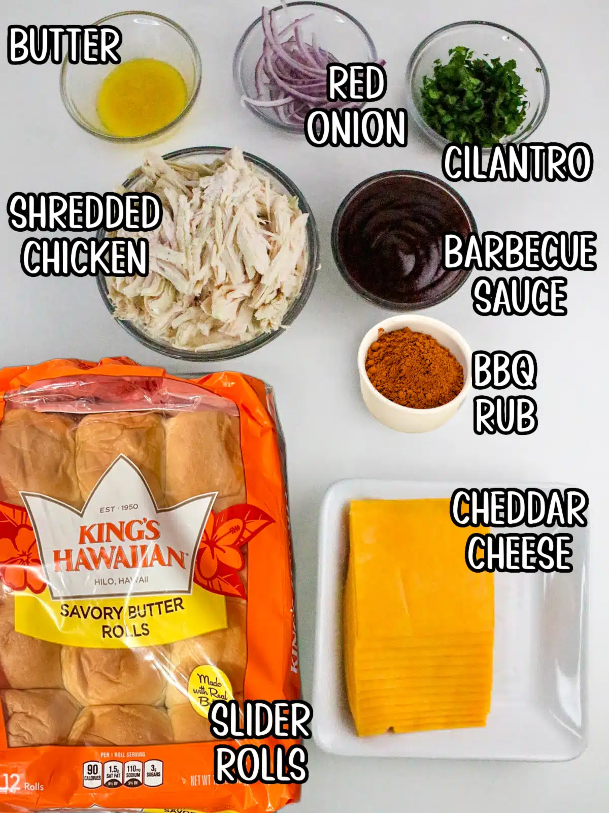 chicken slider ingrdients