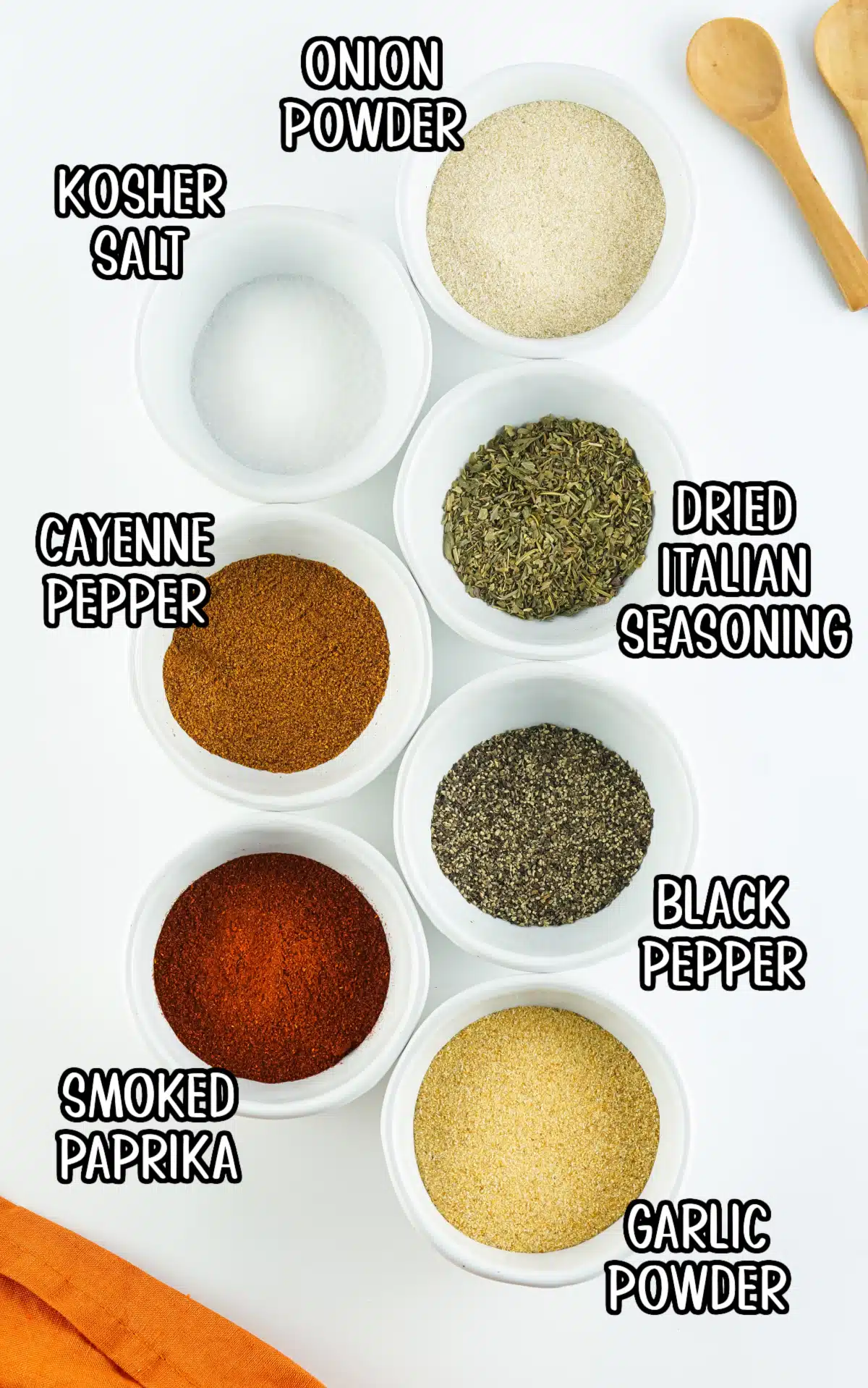 spices in bowls with text overlay