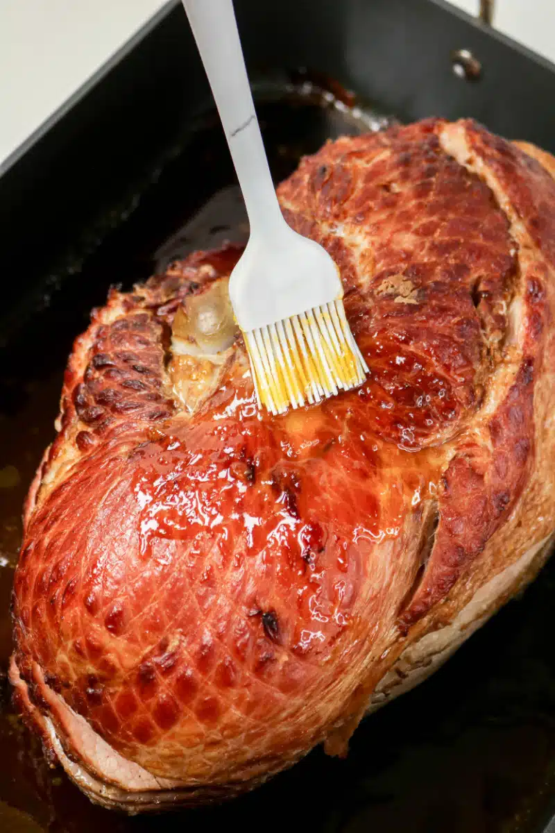 basting ham with glaze