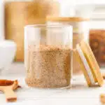Jamaican jerk seasoning in a glass jar
