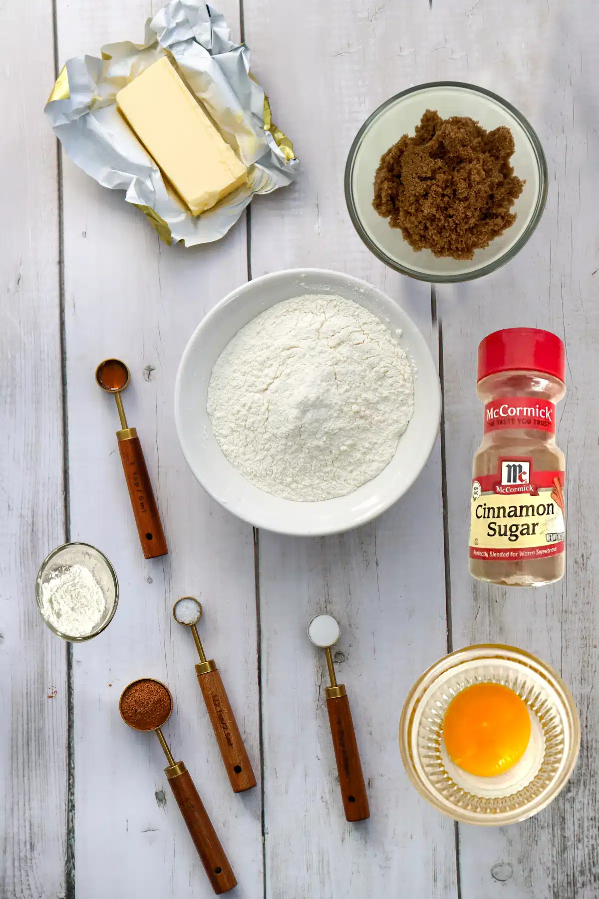ingredients for brown sugar cookies