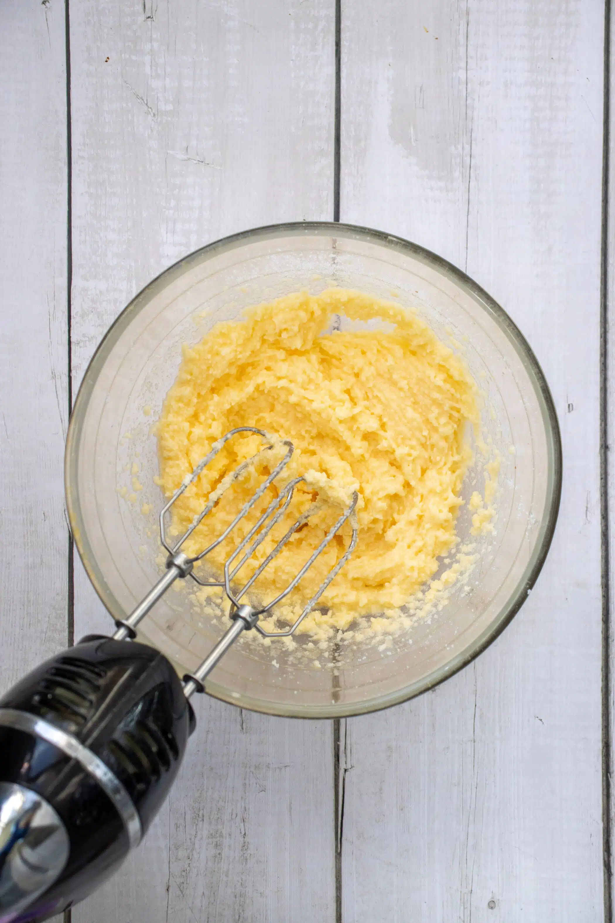 creaming butter and sugar