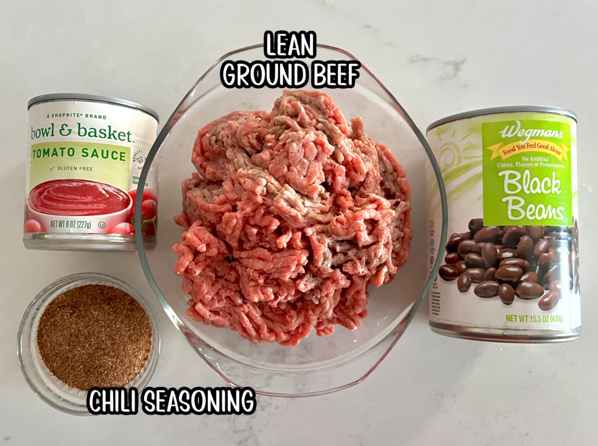 ingredients for easy chili recipe