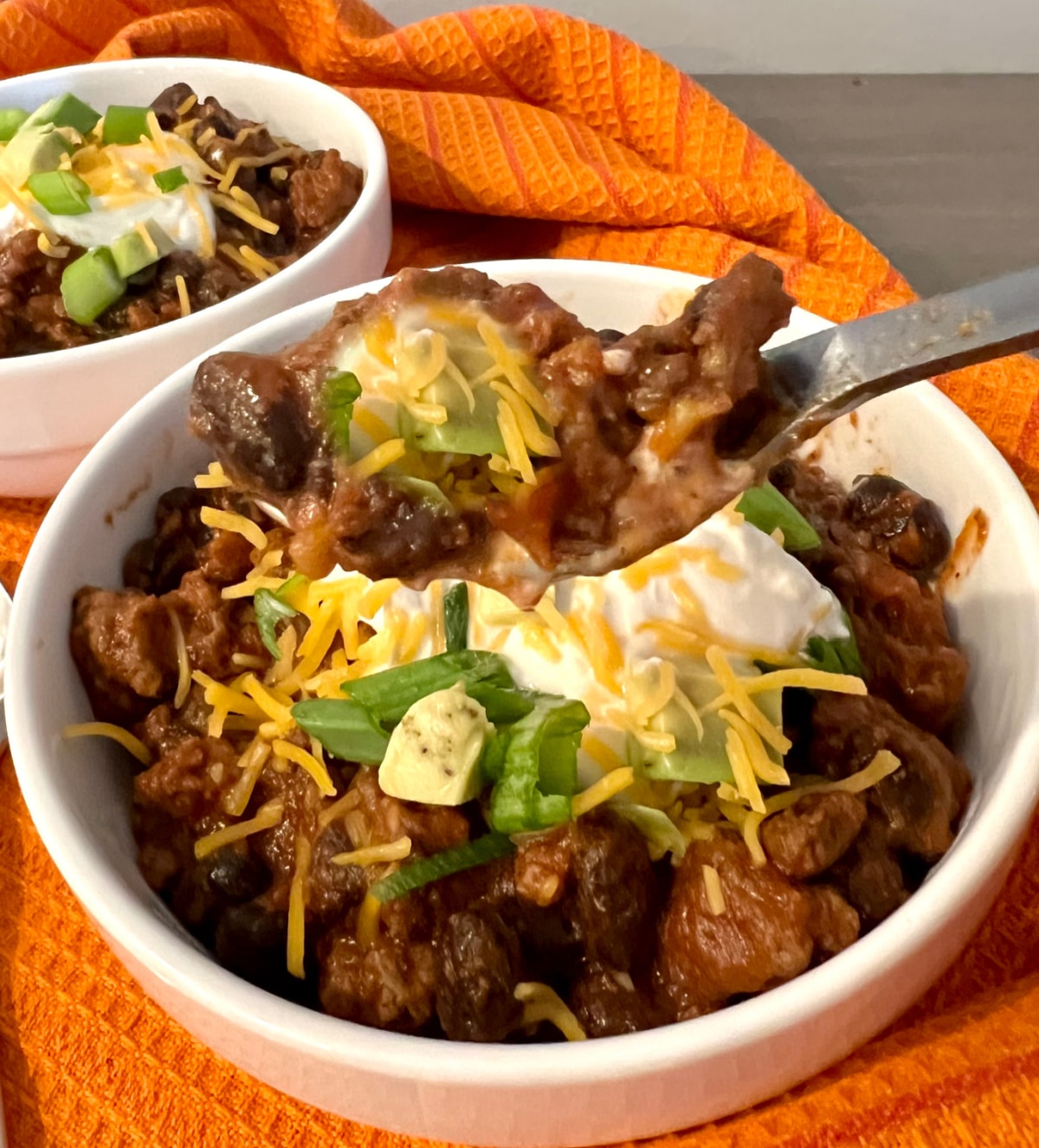 spoonful of easy beef chili recipe