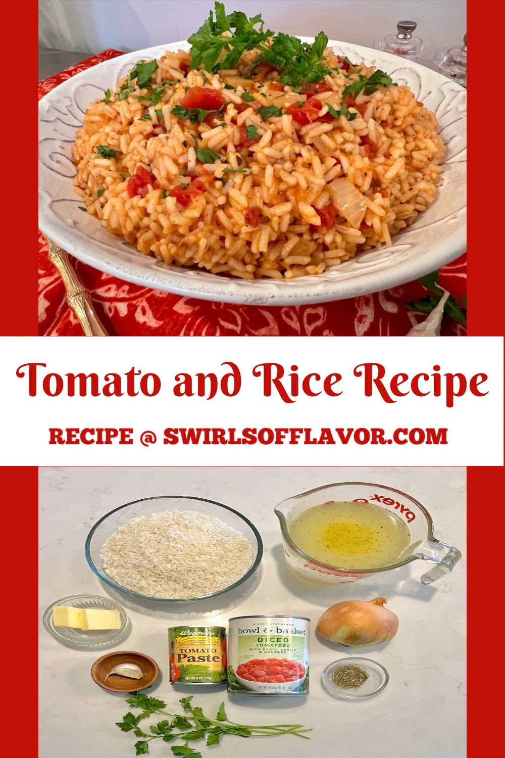 Tomato and Rice Recipe - Swirls of Flavor